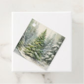 Robuuste kerstboom bedankjes labels (In situ)