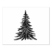 Robuuste kerstboom Rubberstempel Rubberstempel (Afrduk)