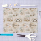 Robuuste kerstfeestdagen in de winter tissuepapier (Craft)