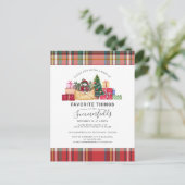 Robuuste kerstkerstFeestdagen voor favoriete dinge Uitnodiging Briefkaart (Staand voorkant)