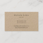 Robuuste kraftbloemen, landschapsarchitectuur visitekaartje (Achterkant)