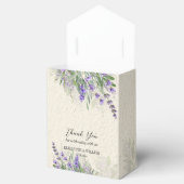 Robuuste lavender op maat gepersonaliseerde gunstd bedankdoosjes (Geopend)