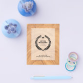 Robuuste lichtbruine achtergrond flyer (Enkel)