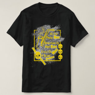 Robuuste luidspreker, terwijl de muziek doordringt t-shirt