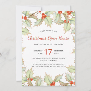 Robuuste moderne kerstopening met florale winter