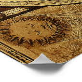 Robuuste mooie wereldkaart poster (Hoek)