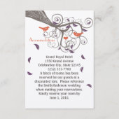 Robuuste Paarse ledergolfaccommodaties Informatiekaartje (Voorkant)