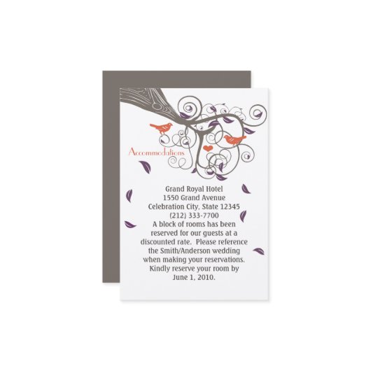 Robuuste Paarse ledergolfaccommodaties Informatiekaartje (Voorkant / Achterkant in situ)