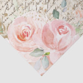 Robuuste Rozen Oude Letter-ontkoppeling T Tissuepapier (Detail)