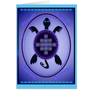 Robuuste schildpad - briefkaart