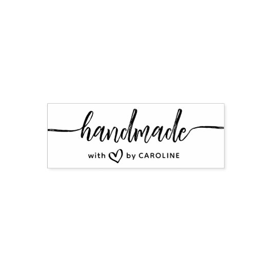 Robuuste script, zelf-inkt stempel (Design)