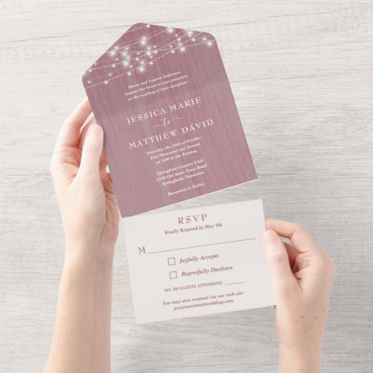 Robuuste strijkstralen in één keer all in one uitnodiging (Afscheurbaar)