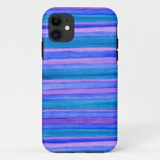 Robuuste turquoise, blauwe, violet geschilderde st Case-Mate iPhone case (Achterkant)