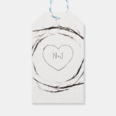 Robuuste twijken met dubbele tanden die de Aangepa Cadeaulabel (Achterkant)