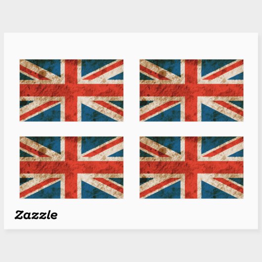 robuuste uniale aansluiting rechthoekige sticker (Vel)