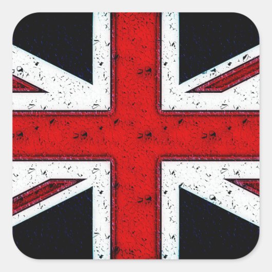 robuuste uniale aansluiting vierkante sticker (Voorkant)