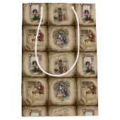 Robuuste Victoriaans Hoesjes voor kerstboeken Medium Cadeauzakje (Voorkant)