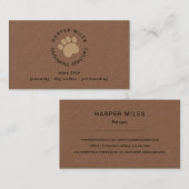 Robuuste visitekaartje van kraft voor hardend hard (Voorkant / Achterkant)