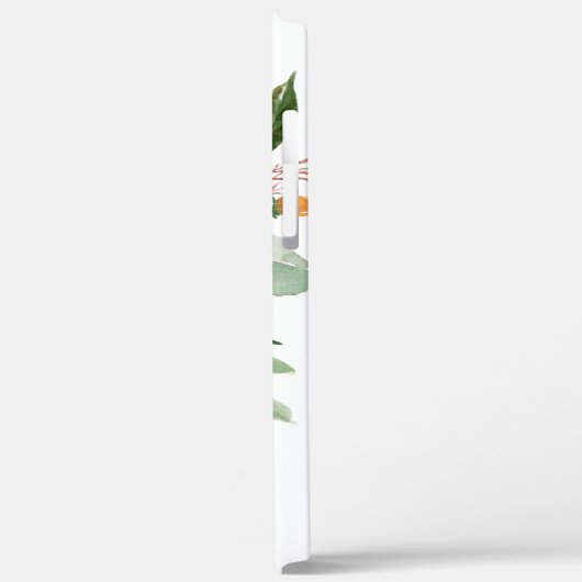 Robuuste Waterverf Botanisch met uw monogram Case-Mate iPhone Case (Achterkant / Links)