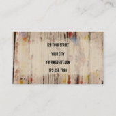 Robuuste Westerne  Bruine Bull Skull Art Visitekaartje (Achterkant)