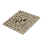 Robuuste Westerne handschoenen met houten rand Tegeltje (Zijkant)