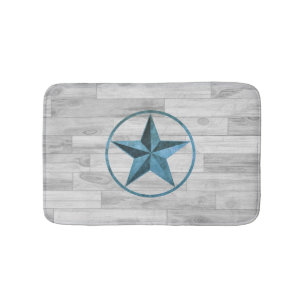 Robuuste Westerne stijlster (blauw) Badmat