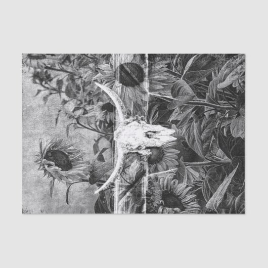 Robuuste Westerne zwarte en witte flesvormige sche Tissuepapier (Voorkant)