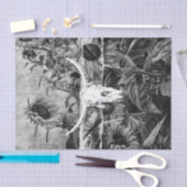 Robuuste Westerne zwarte en witte flesvormige sche Tissuepapier (Craft)