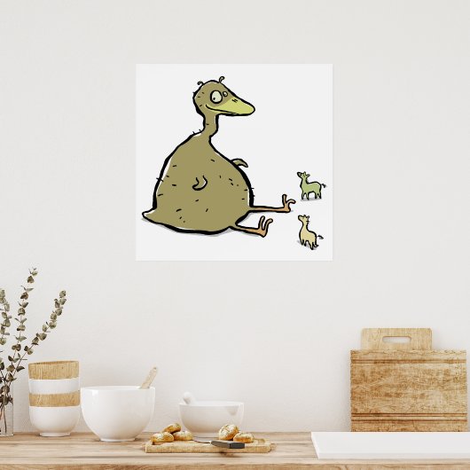 Roc de vogel poster (Keuken)