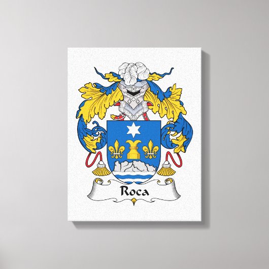 Roca Family Crest Canvas Afdruk (Voorkant)