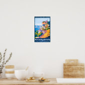 Rocamadour France vintage-Poster Poster (Keuken)