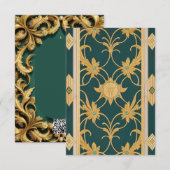 Roccoco, versailles, antoinete, barok goud patroon (Voorkant / Achterkant)