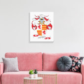 Rocha Family Crest Canvas Afdruk (Insitu (Woonkamer))