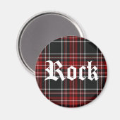 Roche à plaid rouge - Aimant (Recto/Verso)