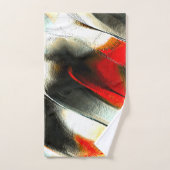 Roche argentée rugueuse au-dessus du membre brûlan (Serviette à main)