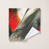 Roche argentée rugueuse au-dessus du membre brûlan (Gant de toilette)