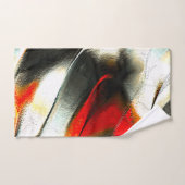 Roche argentée rugueuse au-dessus du membre brûlan (Serviette à main)