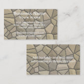 Roche au mur en pierre de carte de visite (Devant / Derrière)