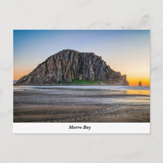 Roche de Morro à la carte postale de coucher du (Devant)