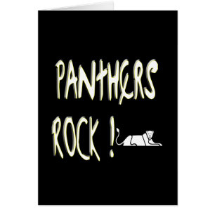 Roche de panthères ! Carte de voeux