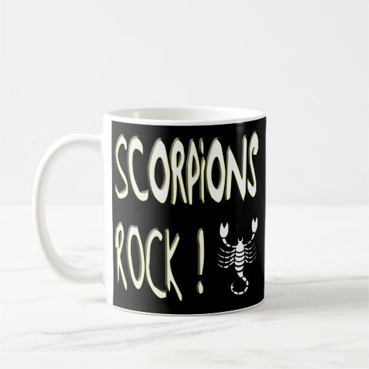 Roche de scorpions ! Tasse (Gauche)