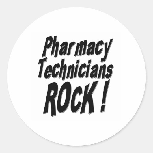 Roche de techniciens de pharmacie ! Autocollant (Devant)