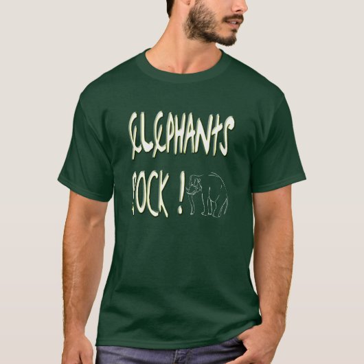 Roche d'éléphants ! T-shirt (Devant)