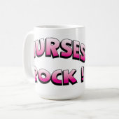 Roche d'infirmières 15 onces. Tasse de café (Devant gauche)