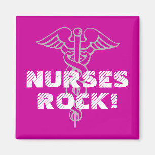 Roche d'infirmières ! Aimant avec le symbole de