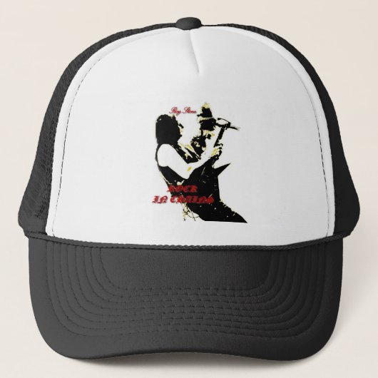 ROCHE EN PIERRE DE ROY DANS LE CASQUETTE DE LOGO (Devant)