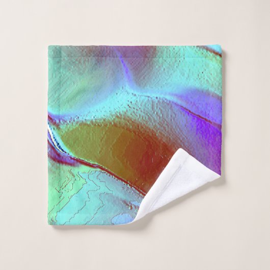 Roche polie en violet chromé (Gant de toilette)