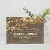 Roche Rustique éclaire Faire-part de mariage roman (Debout devant)