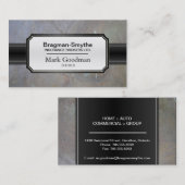 Roche sophistiquée de carte de visite de courtier (Devant / Derrière)