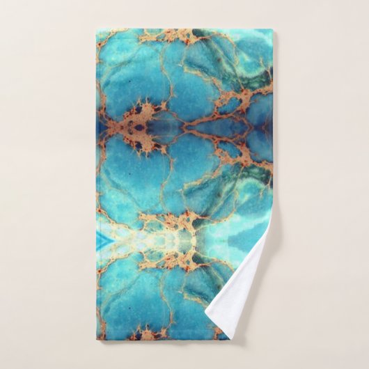 Roche SUR le motif de turquoise (Serviette à main)